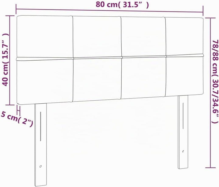 vidaXL Kopfteil, Bettkopfteil mit Holzbeinen, Höhenverstellbar Polsterkopfteil für Bett, Betthaupt B