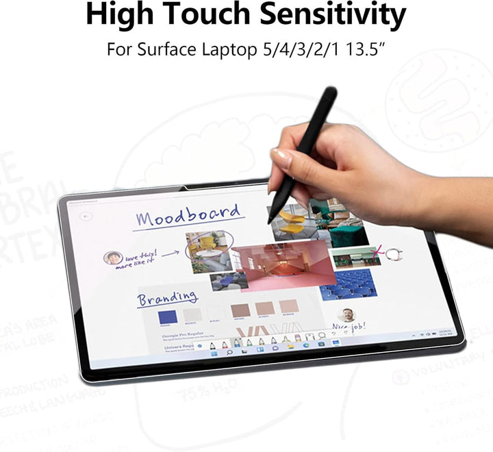 MEGOO [3 Stück] Displayschutzfolie für Surface Laptop 5/4/3 13,5 Zoll, gehärtetes Glas/einfache Inst