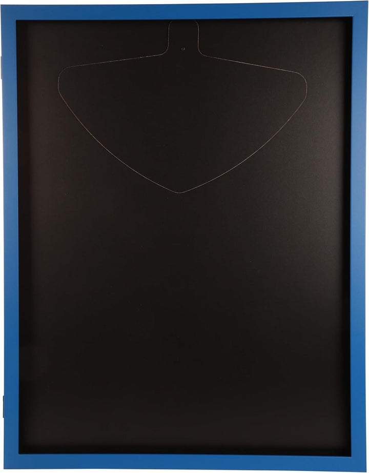 Trikotrahmen mit Drehtür – 'Blau' - Rückwand Schwarz | Grösse: 90x70cm - von vorne bestückbar - stab
