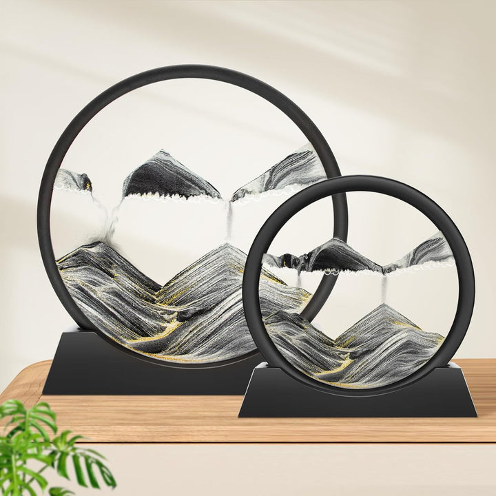 Wai Danie Sandbilder zum Drehen 3D Sandscape die Sandkunst in Tiefsee Fliessende Sandmalerei Sandbil
