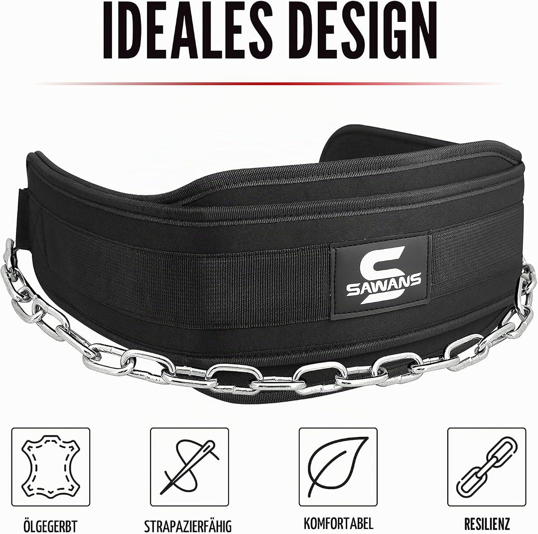 Dip-Gürtel mit 91,4 cm Heavy Duty Bodybuilding Gewichtheben Dip Stahlkette für Klimmzüge Übung Fitne