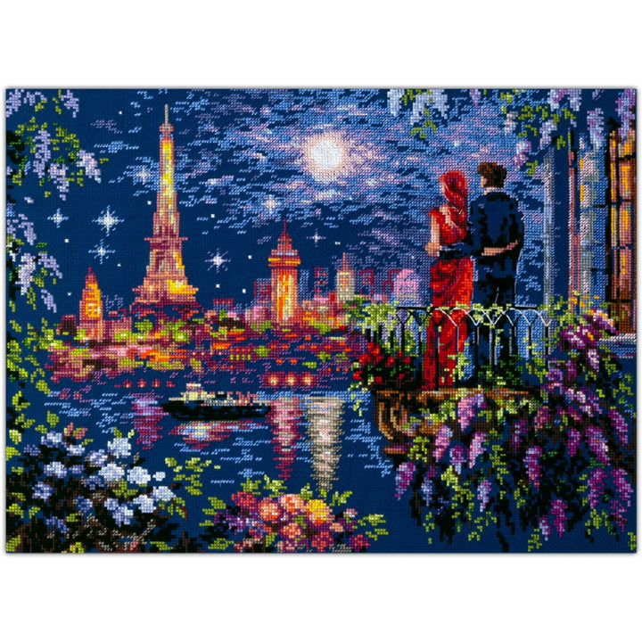 Magic Needle 550-766 ZW Wochenende in Paris Kreuzstichset mit Zählmuster Zweigart Edition, Baumwolle