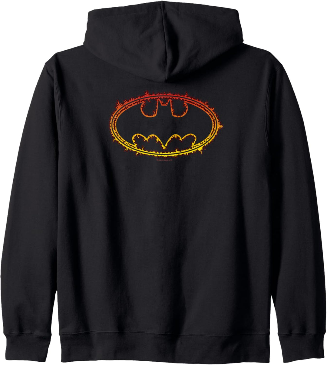 Batman Flame Outlined Logo Kapuzenjacke