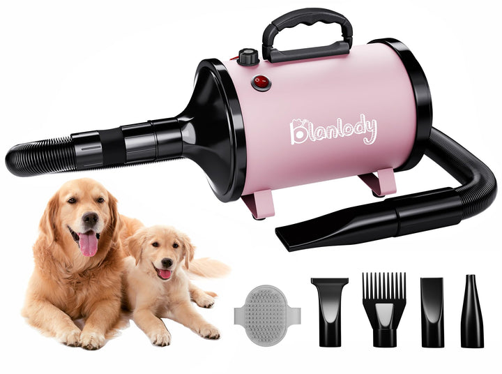 Hundefön Blower Sehr Leise 4.5 PS / 3200W Rosa, Rosa