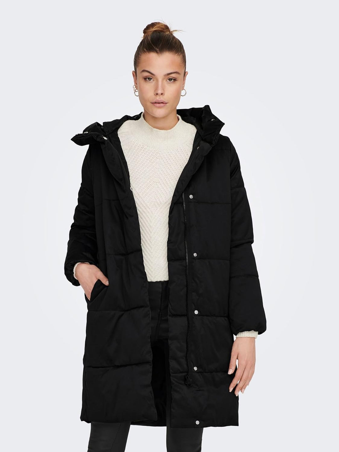 Jacqueline de Yong Female Steppmantel JDYMUSTANG Steppmantel XS Schwarz, XS Schwarz