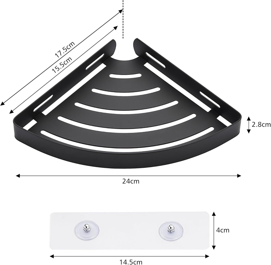 Duschablage ohne Bohren Duschregal Edelstahl Duschkorb Eckregal Ecke Badregal Bad Organizer Badezimm