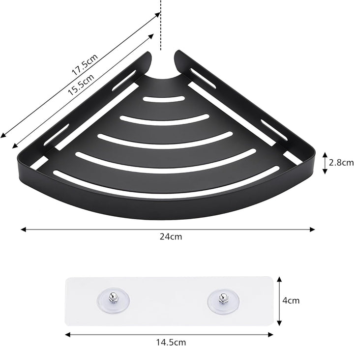 Duschablage ohne Bohren Duschregal Edelstahl Duschkorb Eckregal Ecke Badregal Bad Organizer Badezimm