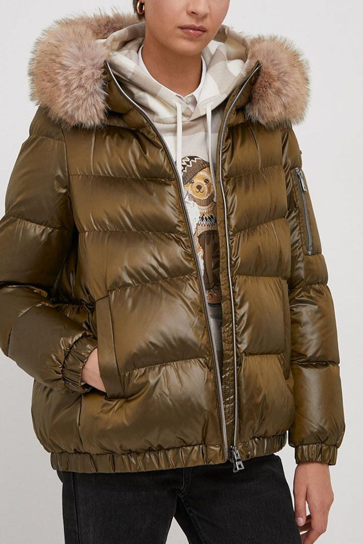 Geox Damen W Backsie Jacket 52 DARK OLIVE, 52 DARK OLIVE