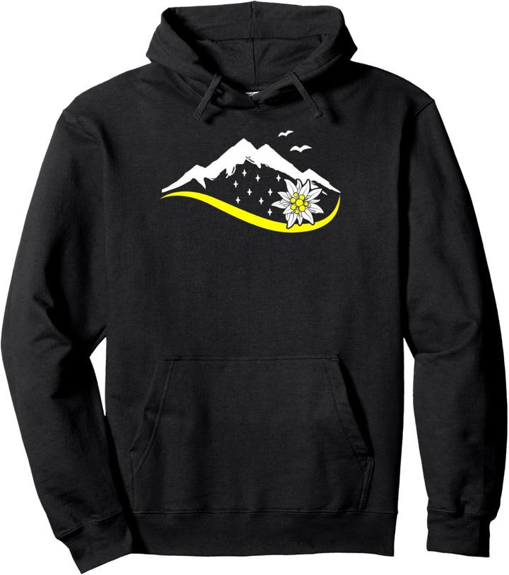 Alpen Edelweiss Edelweiss Tracht für Dirndl und Lederhose Pullover Hoodie