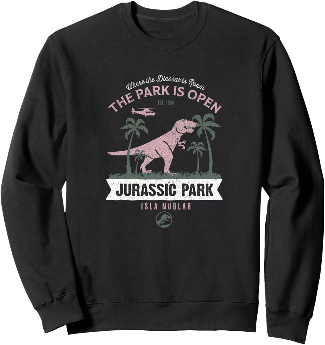 Jurassic Park T-Rex Where The Dinosaurs Roam Touristy Sweatshirt