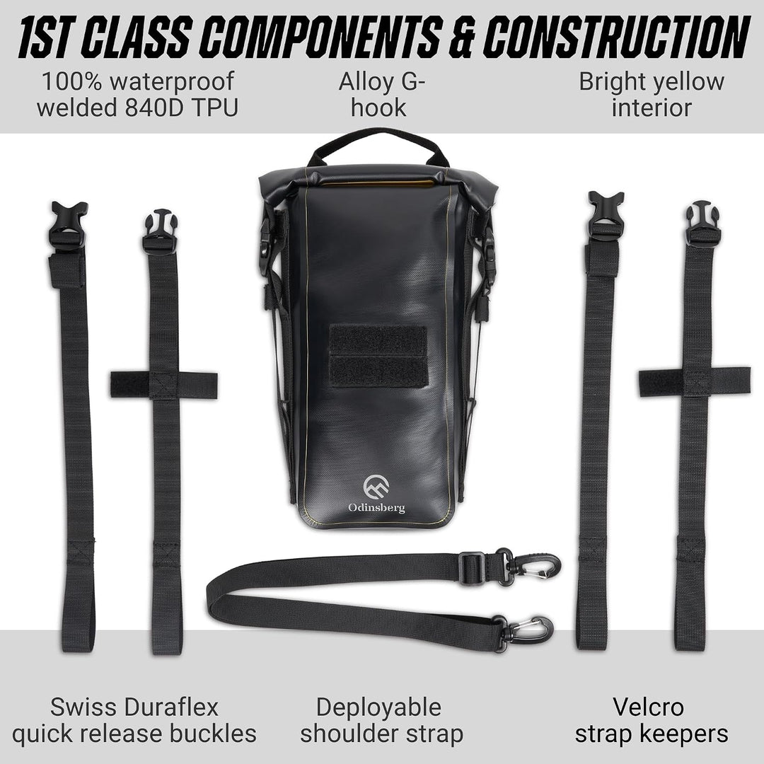 Odinsberg 3,5L wasserdichte Motorrad Hecktasche und Sturzbügel Tasche 3.5L, 3.5L