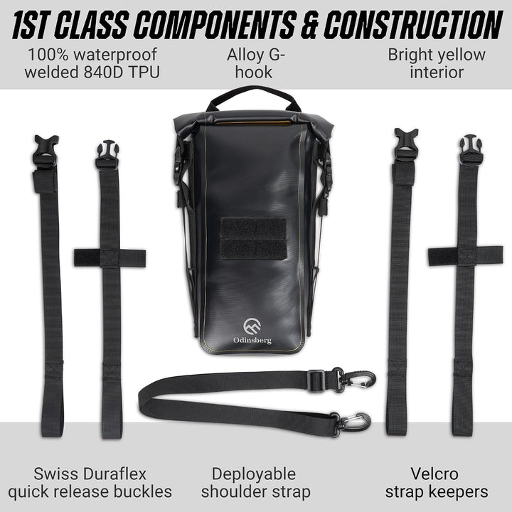 Odinsberg 3,5L wasserdichte Motorrad Hecktasche und Sturzbügel Tasche 3.5L, 3.5L
