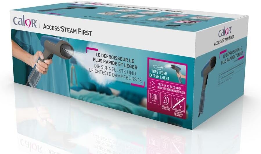 Calor Access Steam First DT6150C0 Dampfglätter, Ultraleichte, schnelle Aufheizzeit von 15 Sekunden,