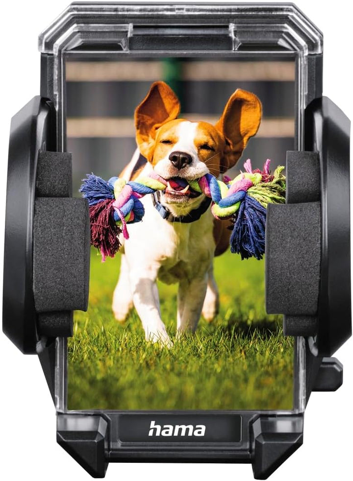 Hama Handyhalterung Auto, für Lüftung und Scheibe, universal bis 11cm Breite (Hochformat, Querformat