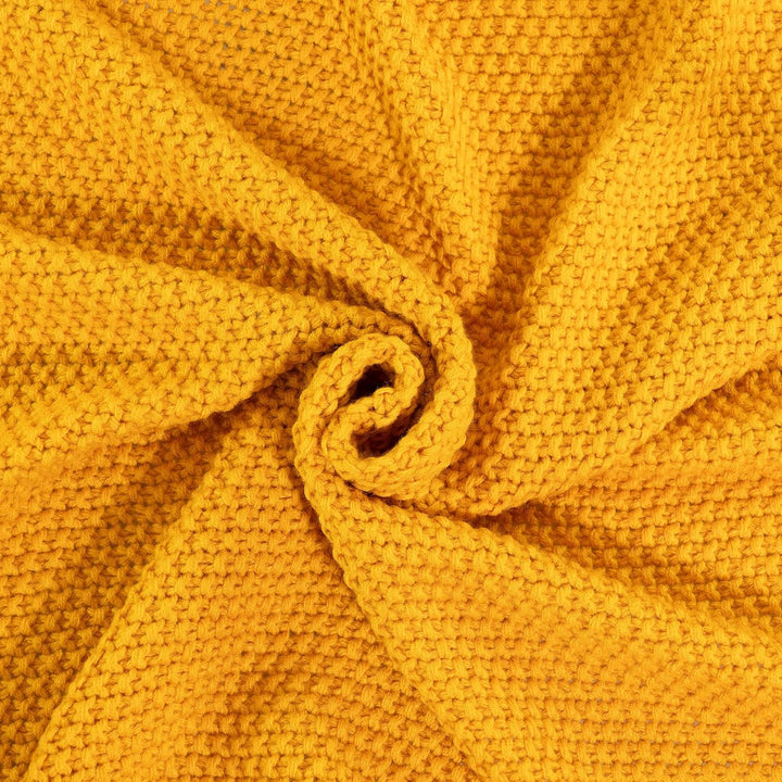 Strickdecke mit hochwertiger Randverarbeitung, Sommerdecke wie Handgestrickt, weiche Kuscheldecke, m