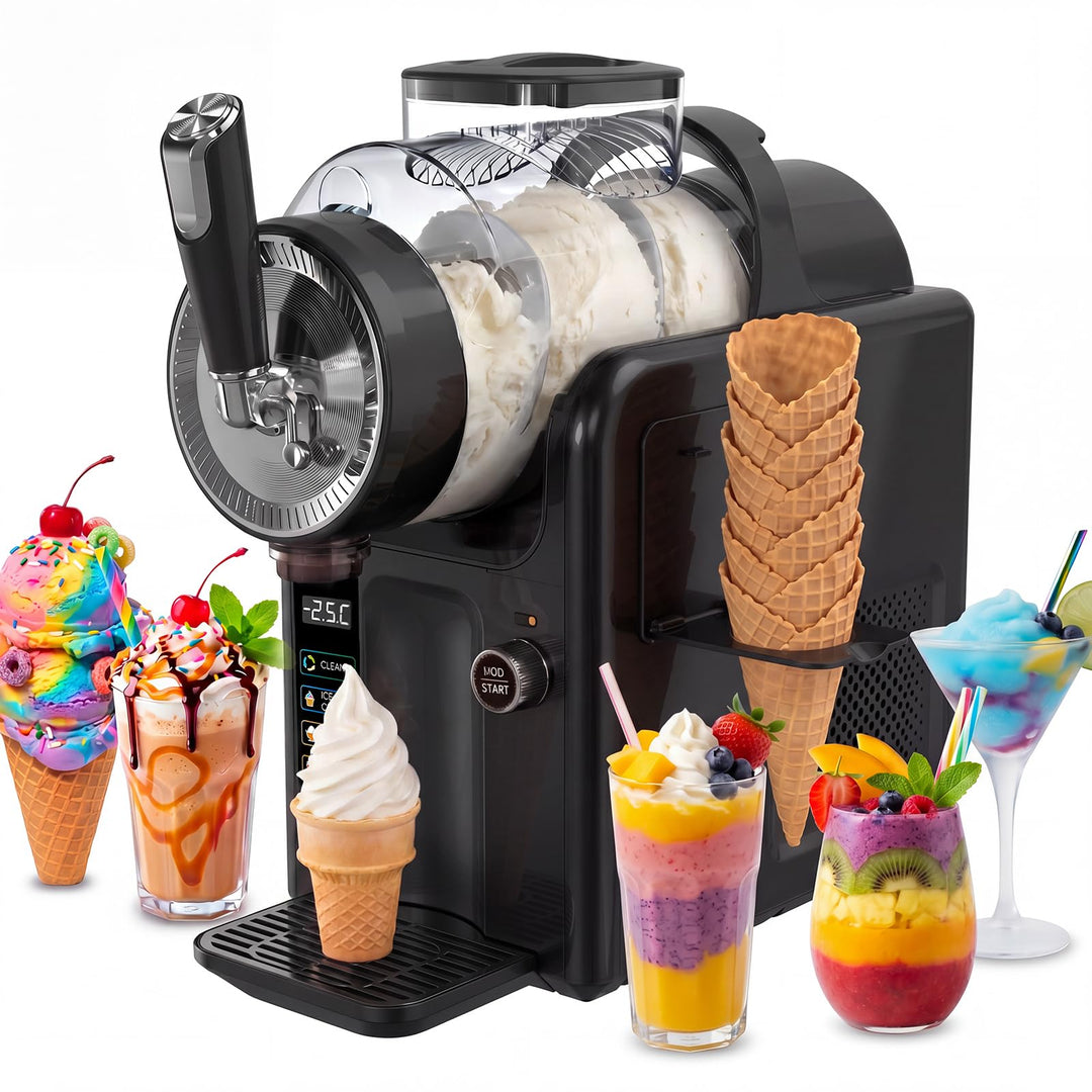 Slush Maschine,slushie maschine 2L Softeismaschine,Slushie Maschine für Zuhause,Maschine mit LED-Dis