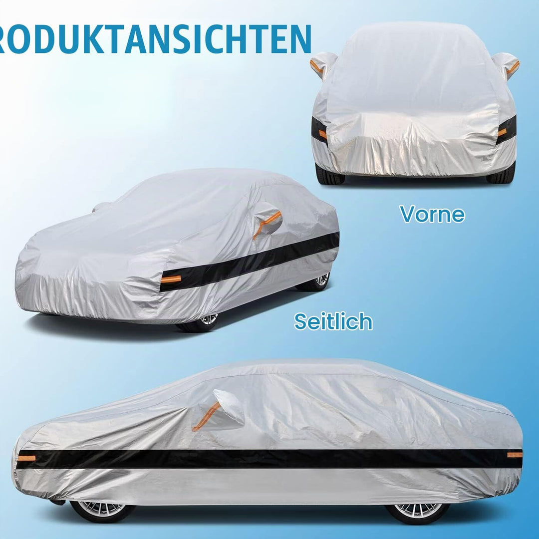 Holthly Autoabdeckung, 100% wasserdicht, Outdoor-Autoabdeckung, Vollgarage Autoabdeckung für Audi A8