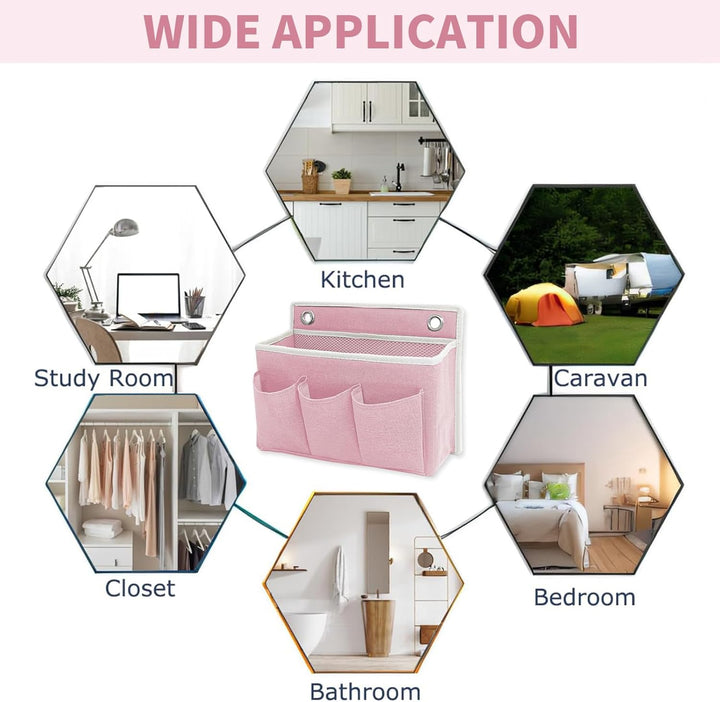 2 Stück Wand Organizer Tasche Hängekörbe Mit Grosser Mesh Abteilung Und 3 Taschen Tür Organizer Plat