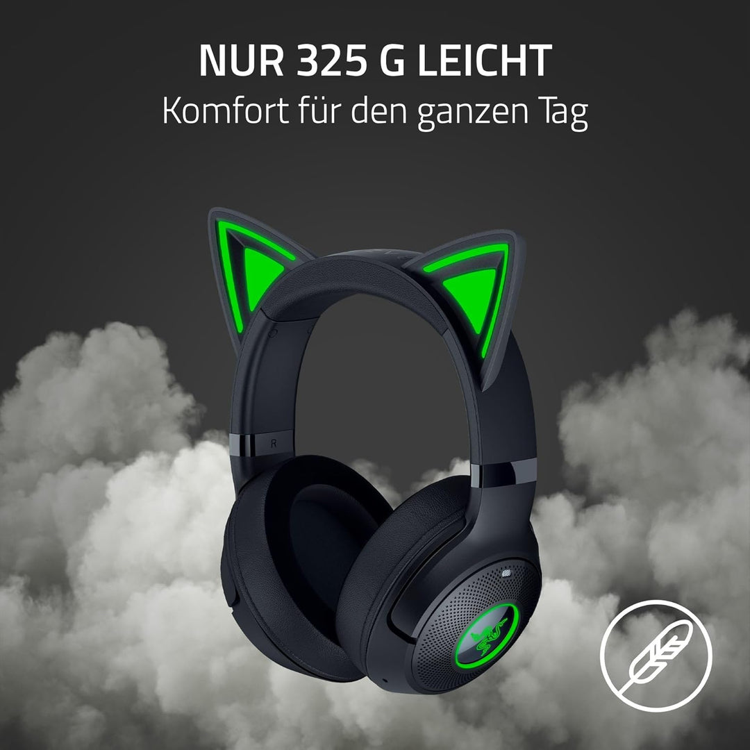 Razer Kraken Kitty V2 BT - Kabelloses Bluetooth RGB Headset mit Kitty Ears für Gaming und Streaming