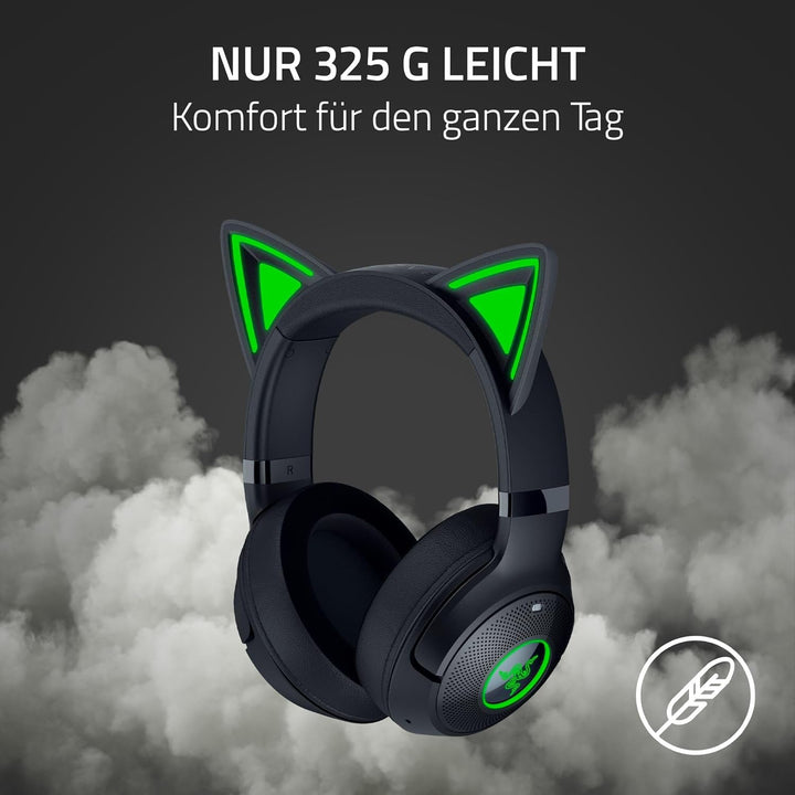 Razer Kraken Kitty V2 BT - Kabelloses Bluetooth RGB Headset mit Kitty Ears für Gaming und Streaming
