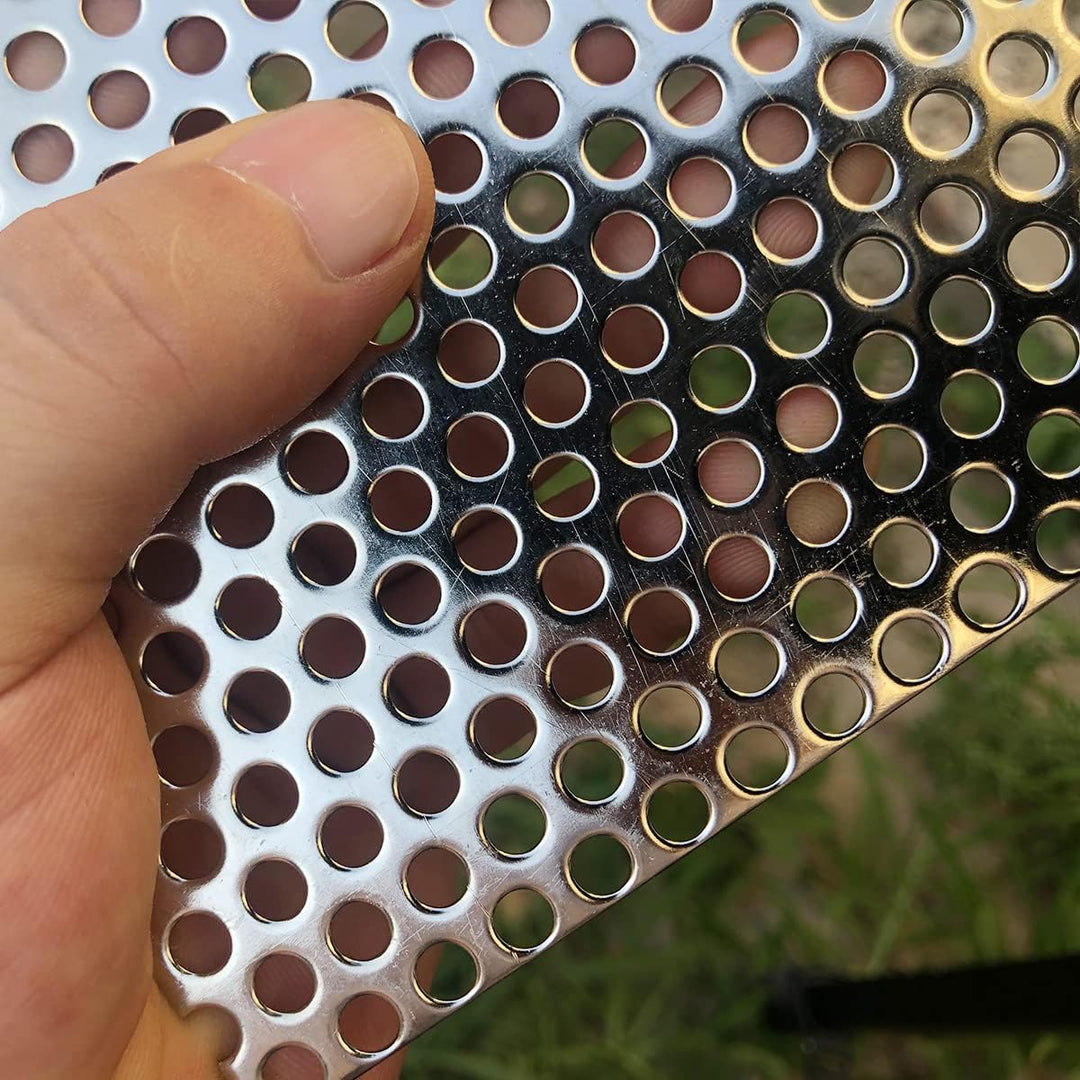 FengYoo Lochblech Edelstahl Lochgitter Edelstahl Gitter 5 mm Loch Stärke 1,1mm 500mmX250mm -Lochblec