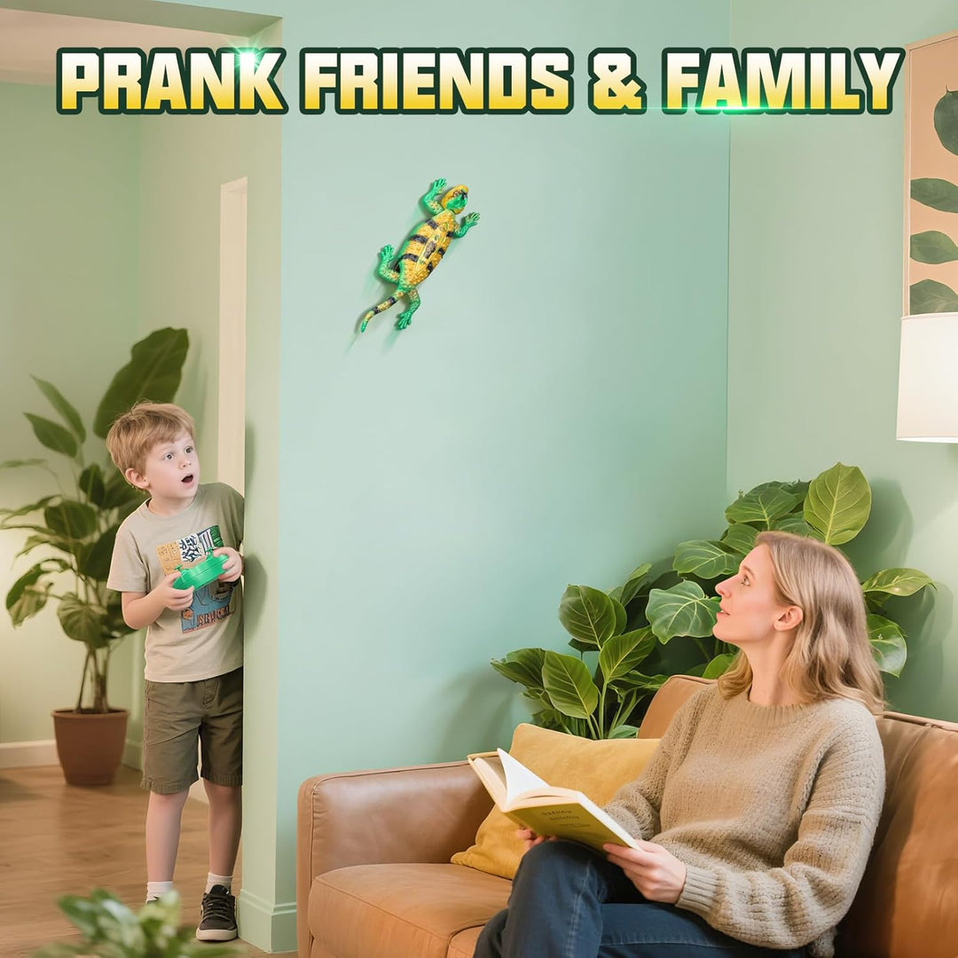 Sunrad Ferngesteuerter Gecko Spielzeug,Wiederaufladbar Wall Crawler Gecko Spielzeug mit leuchtenden