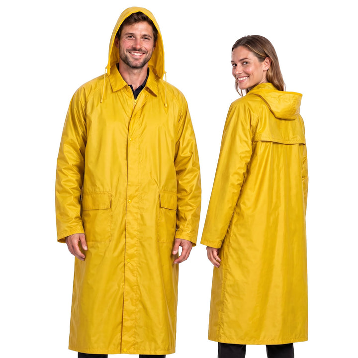 BWOLF POSEIDON Regenmantel Herren Regenmantel Wasserdichte Lange Regenjacke Outdoor Wiederverwendbar