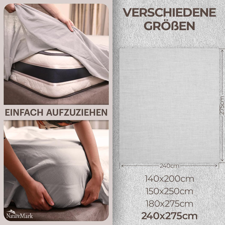 GREEN MARK Textilien 2er Pack Klassische Bettlaken Betttuch Laken Leintuch Haustuch 100% Baumwolle o