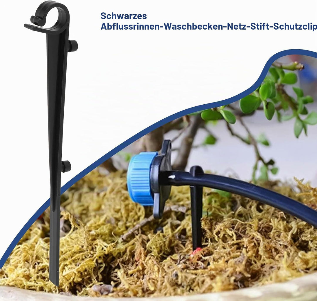 EMSea 40 Stück Dachrinnenschutz-Clips Schutz-Befestigungsclips Dachrinnenhaken für Tief Hängende Dac