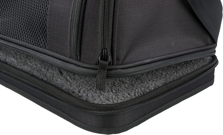 TRIXIE Airline Tasche Gate, Flugzeug Reisetasche Für Hunde, 28 × 25 × 45 cm, Schwarz - 28906