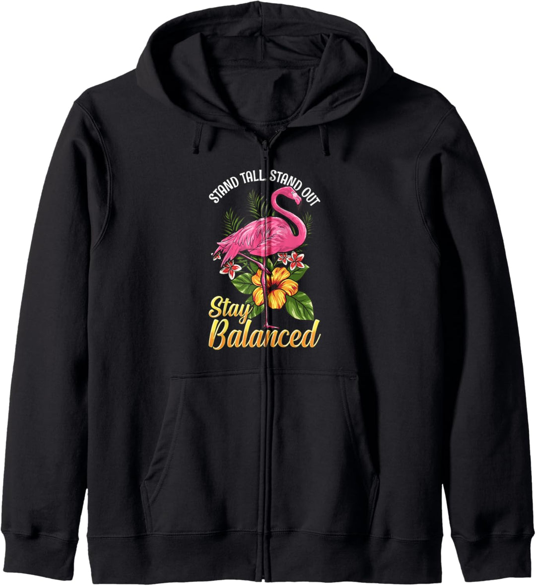 Nette Flamingos Inspirational Spruch Geschenk Ständer gross Kapuzenjacke