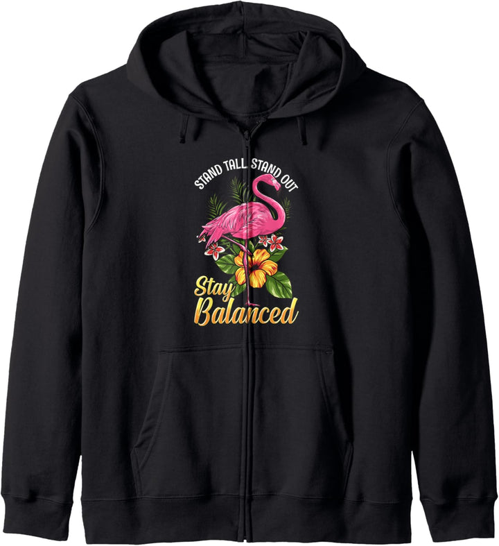 Nette Flamingos Inspirational Spruch Geschenk Ständer gross Kapuzenjacke