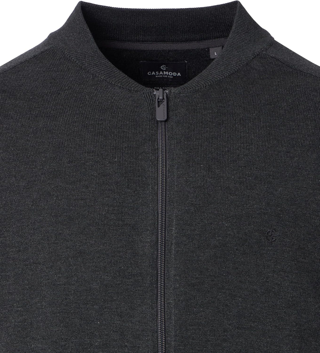 CASAMODA Strickjacke Uni, S Grau