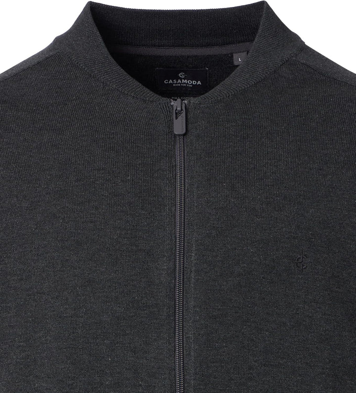 CASAMODA Strickjacke Uni, S Grau