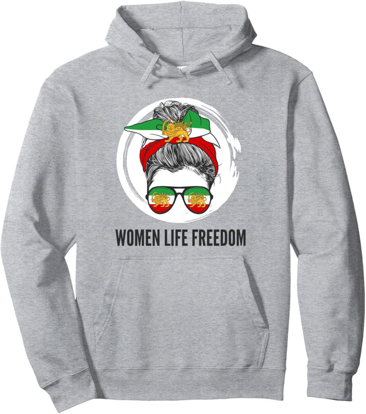 Iranische Flagge, unterstützt Frauen des Irans Azadi IRANISCHE REVOLUTION Pullover Hoodie