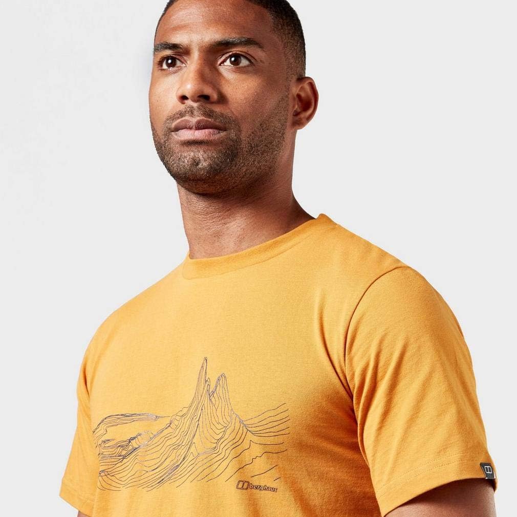 Berghaus Herren Mountain Contour T-Shirt XS Desert Shadow/Dark Blue, XS Desert Shadow/Dark Blue