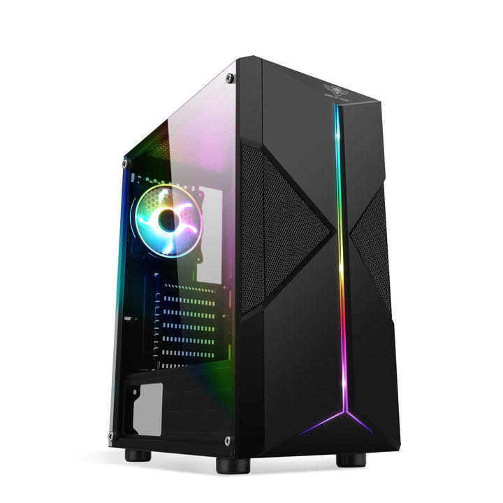 SPIRIT OF GAMER - Gamer Clone III PC-Gehäuse - ARGB - ATX/mATX/ITX Tower - Metallmaschen-Frontplatte