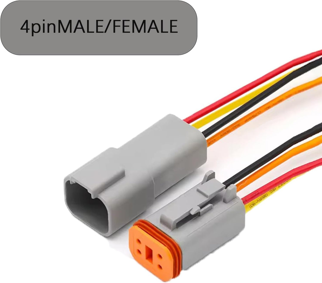 DT Stecker Connectors,Deutscher Stecker KFZ 4 Polig,Steckverbinder Wasserdichter,DT Serie Kabelsteck