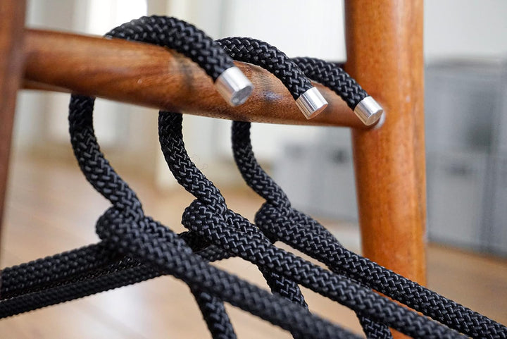 Peppermint Products Hanger | 3er Set Textil Design KLEIDERBÜGEL aus Seil | Rutschfester Designer-Büg