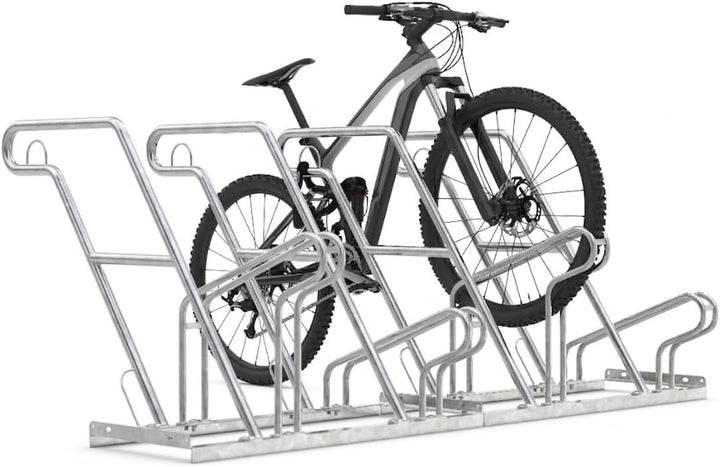 Anlehnparker 2622 XBF | Fahrradständer beidseitig | für 12 extra breite Fahrräder | erweiterbar | Ab