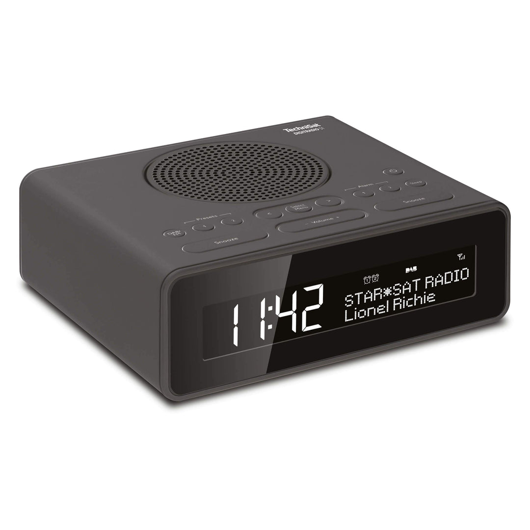 TechniSat DIGITRADIO 51 DAB+ Radiowecker (DAB, UKW, Uhrenradio, Wecker mit zwei einstellbaren Weckze