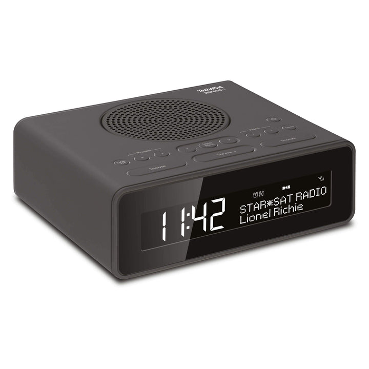 TechniSat DIGITRADIO 51 DAB+ Radiowecker (DAB, UKW, Uhrenradio, Wecker mit zwei einstellbaren Weckze