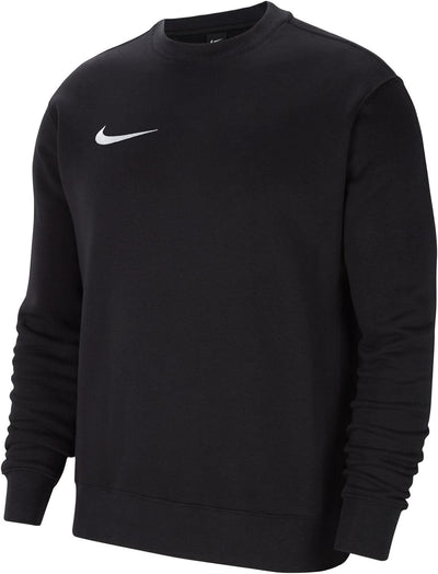 Nike Men's M Nk FLC Park20 Crew Sweatshirt Black/White S Einfarbig, Black/White S Einfarbig