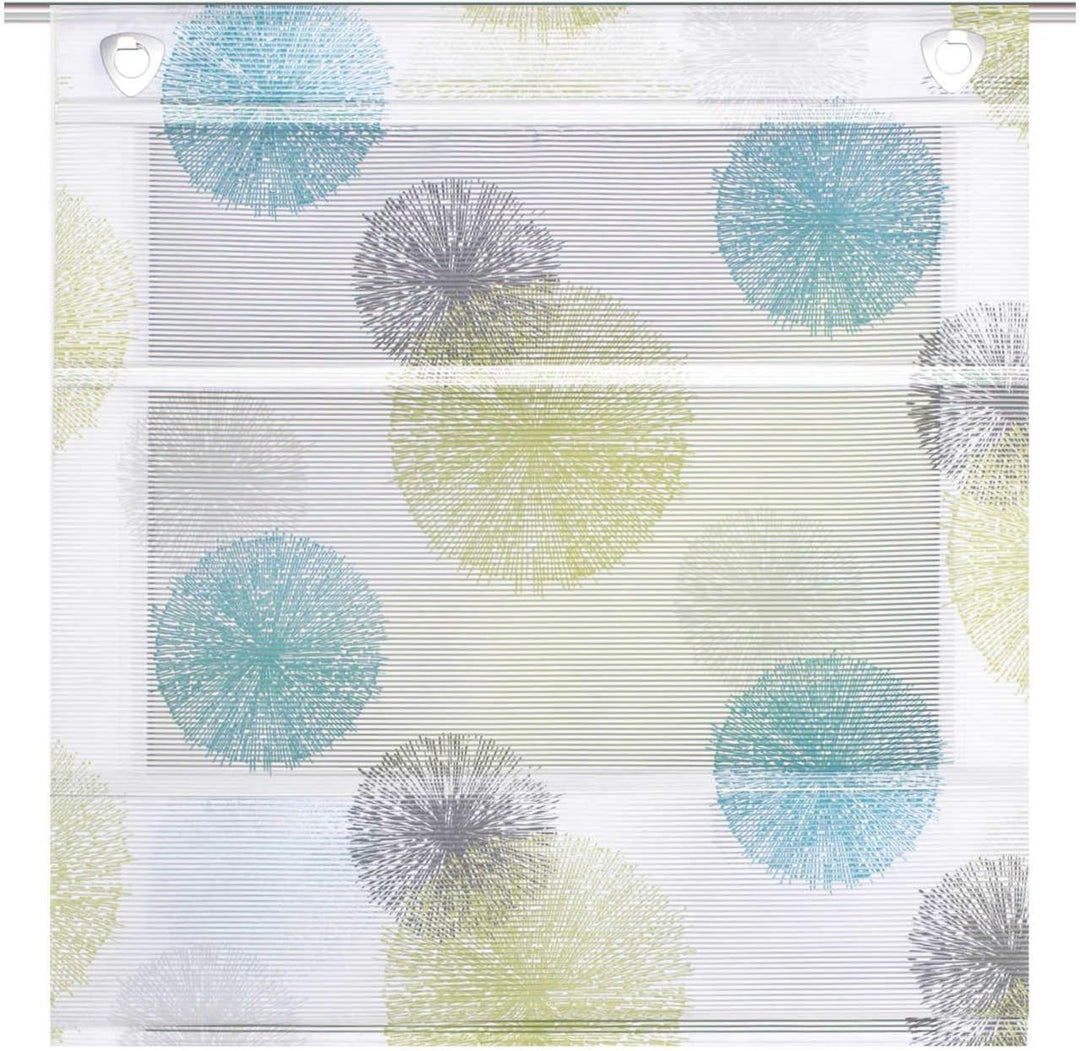 Home Fashion MAGNETROLLO BAMBUSOPTIK Rawlins, BLAU GRÜN, 130 X 60 cm