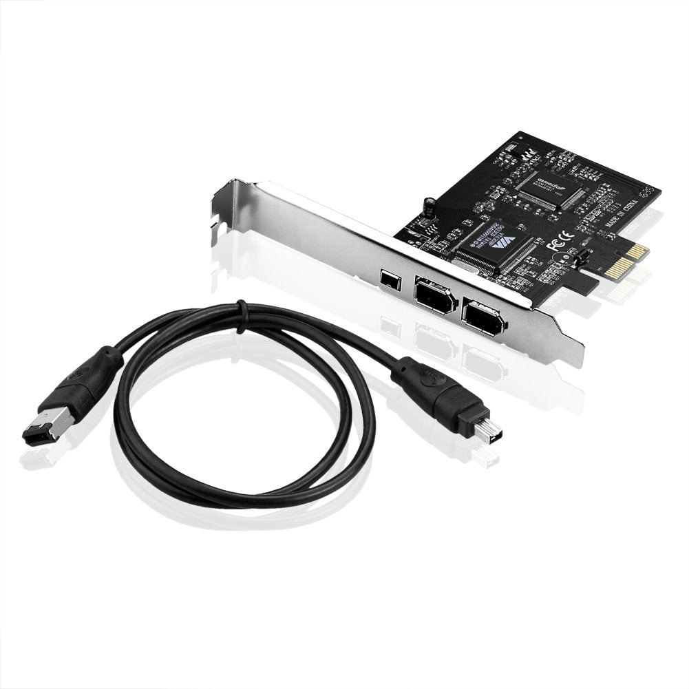 S SIENOC Desktop PCI-E Expresskarte Express Card FireWire PCI Express Schnittstellenkarte 1394a IEEE