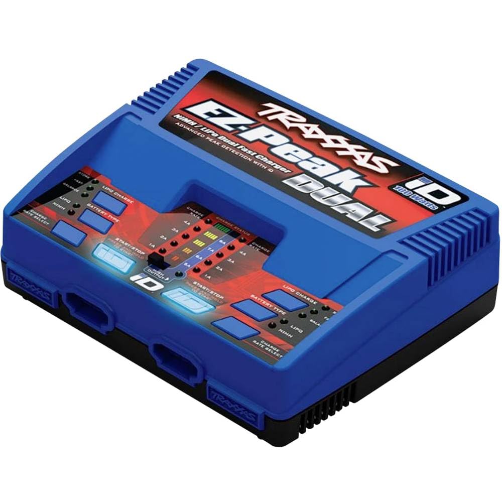 Traxxas EZ-Peak Plus Dual Modellbau-Ladegeraet 8A LiPo, NiMH Minus-Delta-U Abschaltung, Akkuerkennu