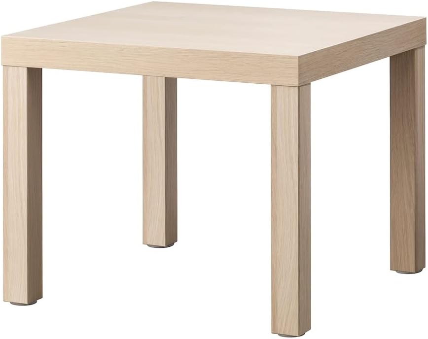 IKEA Lack Beistelltisch 55x55 cm in weiss gebeizter Eichenoptik