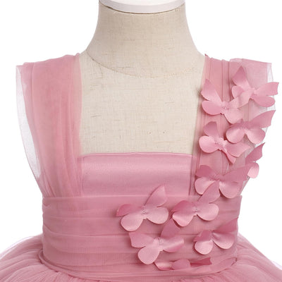 FYMNSI Baby Mädchen Prinzessin Kleid Blumenmädchenkleid Taufkleid Kleinkinder Schmetterling Festlich