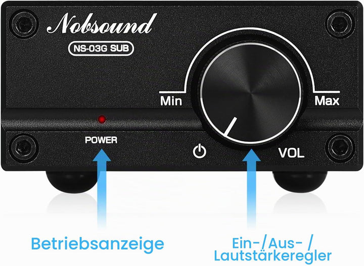 Nobsound 100W Subwoofer Verstärker Mono-Leistungsverstärker Digital Power Amplifier Mini Audio Amp m