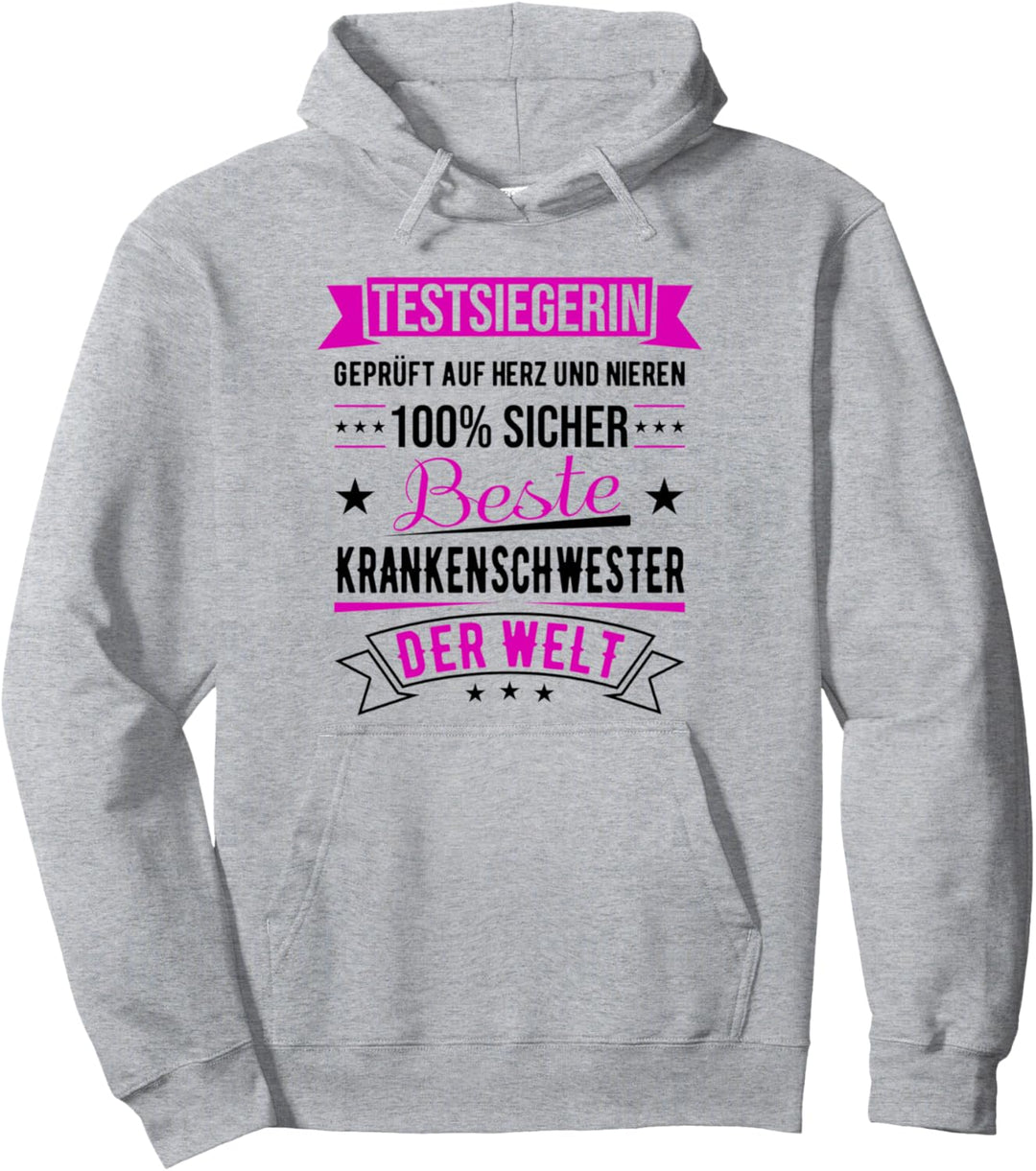 Beste Krankenschwester Der Welt Testsiegerin Schwester Pullover Hoodie